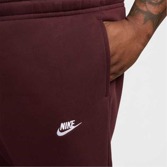 Nike Мъжко Долнище За Джогинг Sportswear Club Fleece Jogging Pants Mens Бордово Мъжки меки спортни долнища