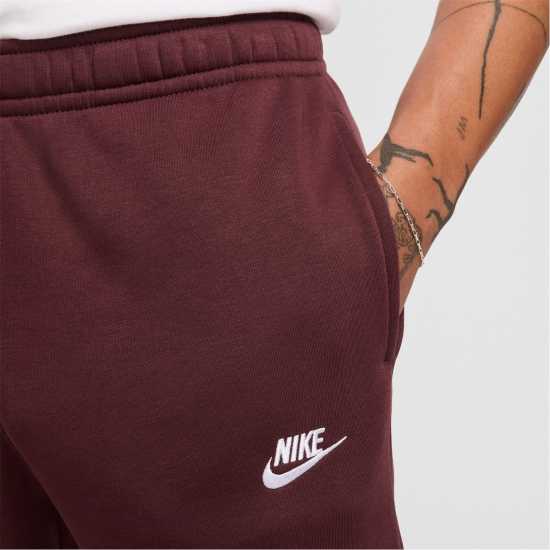 Nike Мъжко Долнище За Джогинг Sportswear Club Fleece Jogging Pants Mens Бордово Мъжки меки спортни долнища
