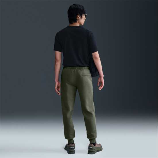 Nike Мъжко Долнище За Джогинг Sportswear Club Fleece Jogging Pants Mens Olive/White Мъжки меки спортни долнища