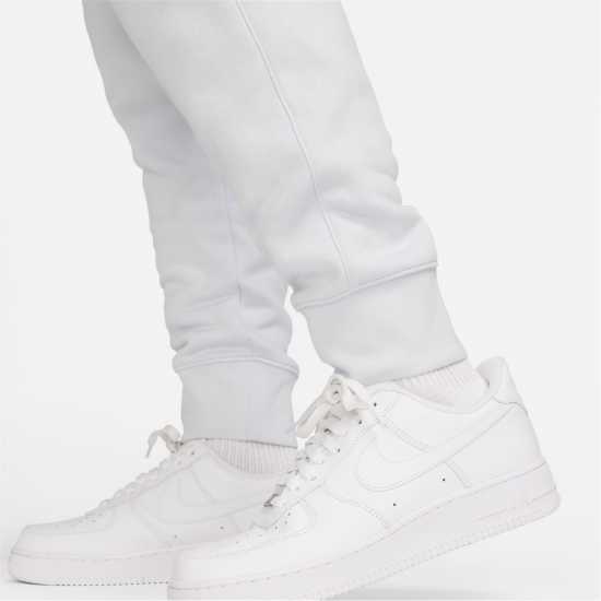 Nike Мъжко Долнище За Джогинг Sportswear Club Fleece Jogging Pants Mens Platinum/White Мъжко облекло за едри хора