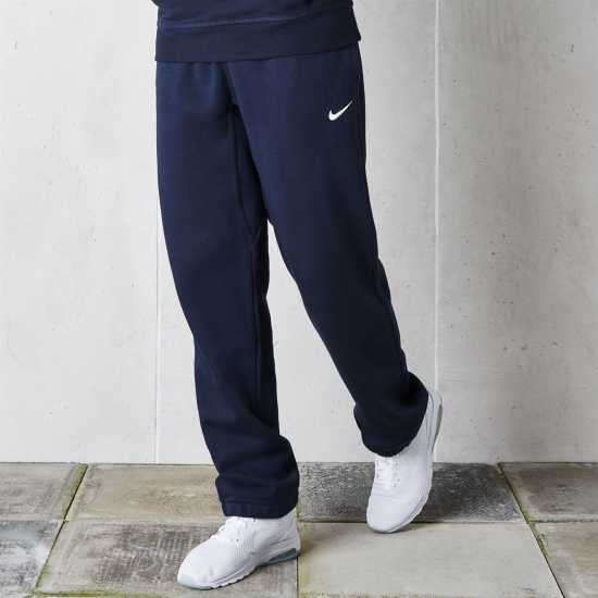 Nike Мъжко Долнище За Джогинг Sportswear Club Fleece Jogging Pants Mens Navy Мъжко облекло за едри хора