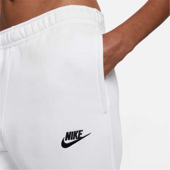 Nike Мъжко Долнище За Джогинг Sportswear Club Fleece Jogging Pants Mens White/Black Мъжко облекло за едри хора