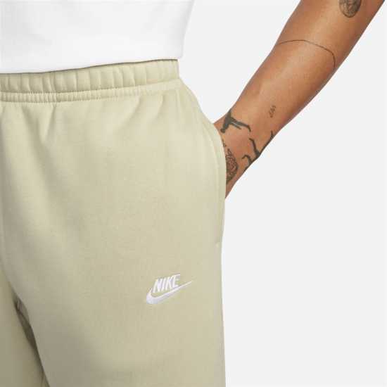 Nike Мъжко Долнище За Джогинг Sportswear Club Fleece Jogging Pants Mens Rattan/White Мъжко облекло за едри хора