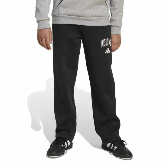 Детски долнища на анцуг Adidas Seasonals Essentials Collegiate Pant Juniors Black/White Adidas Seasonals Essentials Collegiate Pant Juniors Black/White Детски долнища на анцуг