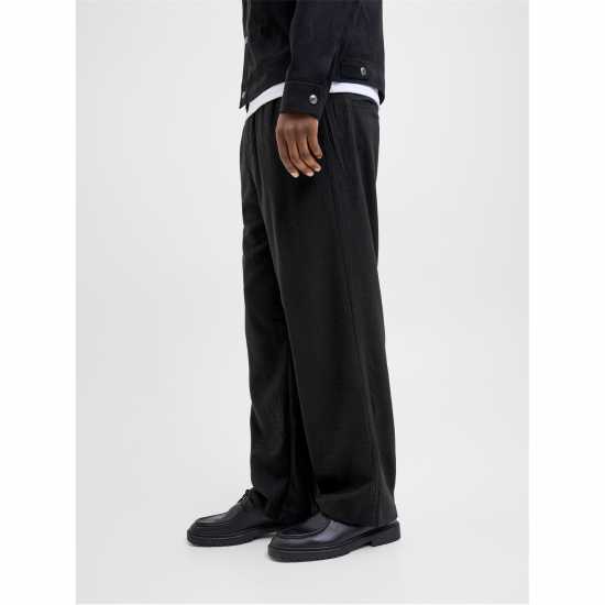 Jack And Jones Bill Open Hem Fleece Joggers Черно Jack And Jones Bill Open Hem Fleece Joggers Черно