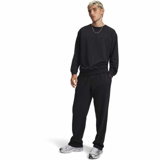 Under Armour Men's Rival Lw Pant Open Hem Fleece Joggers Black/Black 