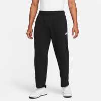 Nike Club Fleece Cropped Joggers Black Мъжко облекло за едри хора