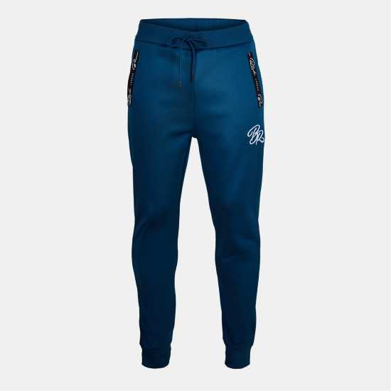 Born Rich Men's Foletti Tricot Open Hem Fleece Joggers Морско синьо 