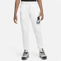 Nike Sportswear Club Fleece Big Kids' (Boys') Pants White/Smke Grey Детски долнища на анцуг