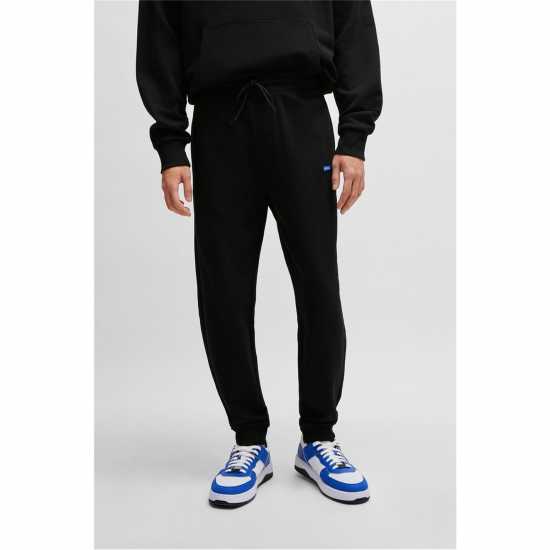 Hugo Boss Hugo Cotton-Terry Tracksuit Bottoms Черно 001 Мъжки меки спортни долнища