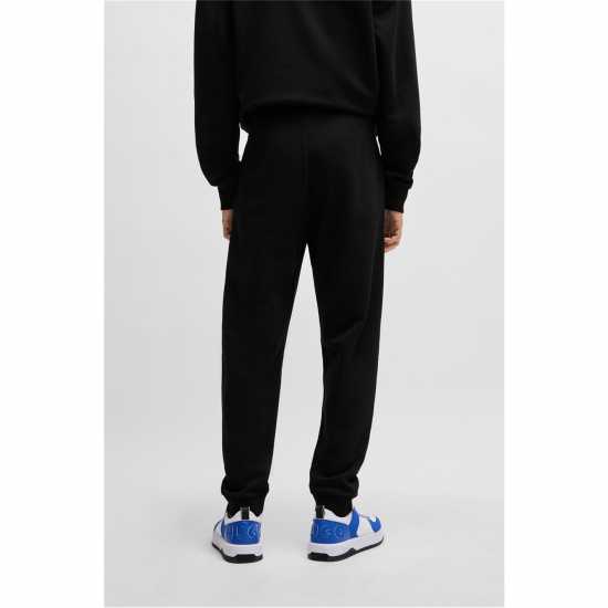 Hugo Boss Hugo Cotton-Terry Tracksuit Bottoms Черно 001 Мъжки меки спортни долнища