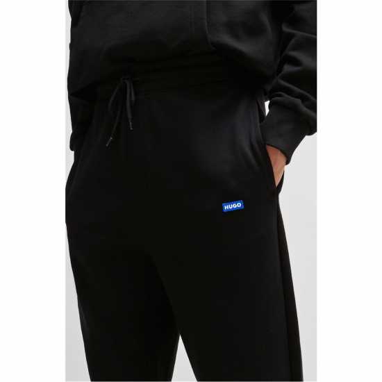 Hugo Boss Hugo Cotton-Terry Tracksuit Bottoms Черно 001 Мъжки меки спортни долнища