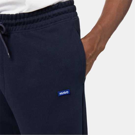 Hugo Boss Hugo Mens Hugo Bodywear Cotton-Terry Tracksuit Bottoms Морска синьо Мъжки меки спортни долнища