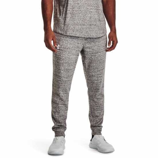 Under Armour Мъжко Спортно Долнище Rival Terry Joggers Mens White Мъжки меки спортни долнища