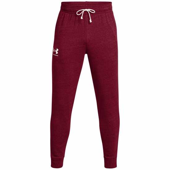 Under Armour Мъжко Спортно Долнище Rival Terry Joggers Mens Red Мъжки меки спортни долнища