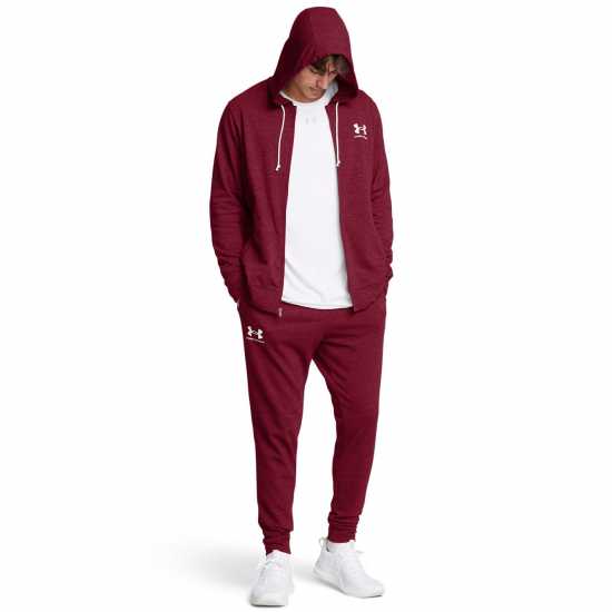 Under Armour Мъжко Спортно Долнище Rival Terry Joggers Mens Red Мъжки меки спортни долнища