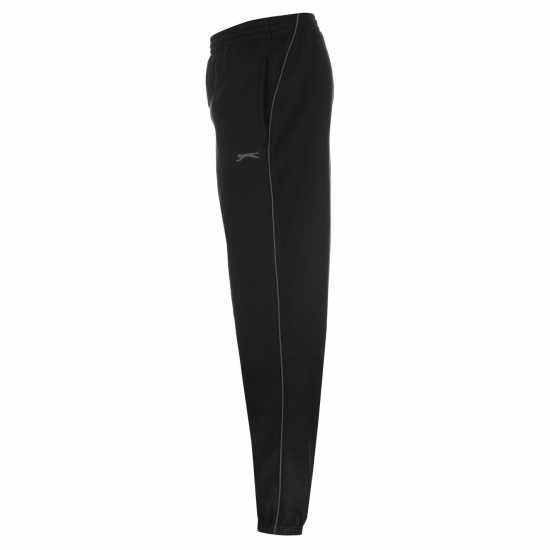 Slazenger Мъжко Спортно Долнище Cuffed Fleece Jogging Bottoms Mens Черно 