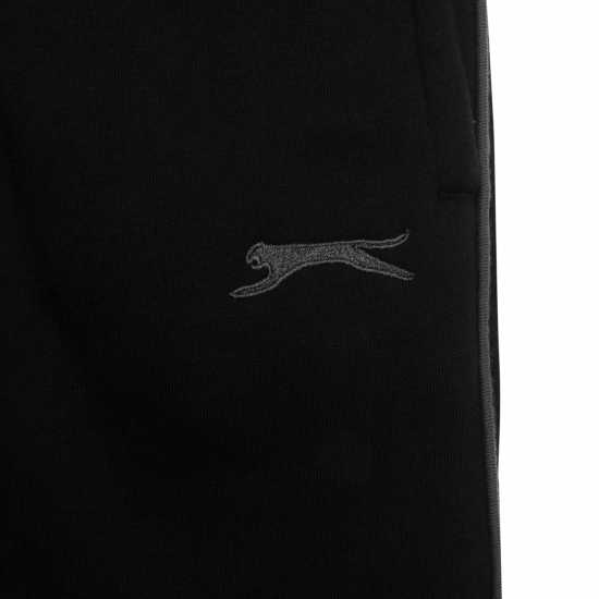 Slazenger Мъжко Спортно Долнище Cuffed Fleece Jogging Bottoms Mens Черно 