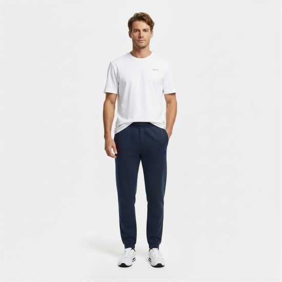 Slazenger Мъжко Спортно Долнище Cuffed Fleece Jogging Bottoms Mens Steel Blue 