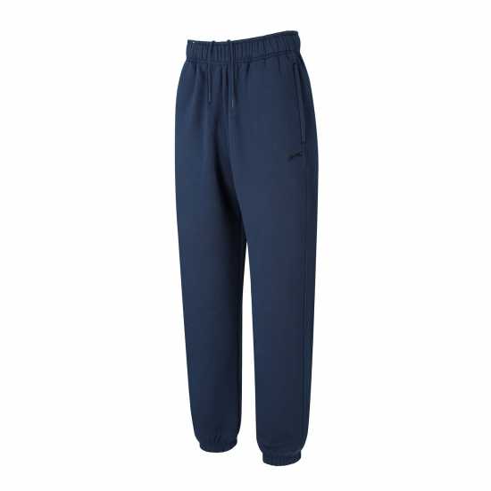Slazenger Мъжко Спортно Долнище Cuffed Fleece Jogging Bottoms Mens Стил Син 