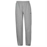 Sale Мъжко Долнище За Джогинг Slazenger Cuffed Fleece Jogging Pants Mens Grey Marl Мъжко облекло за едри хора