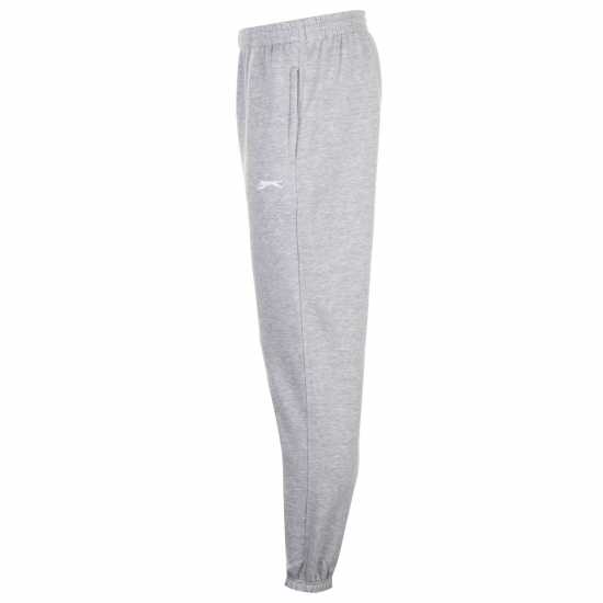 Slazenger Cuffed Fleece Jogging Bottoms Mens Сив марл Slazenger Мъжко Спортно Долнище Cuffed Fleece Jogging Bottoms Mens Сив марл