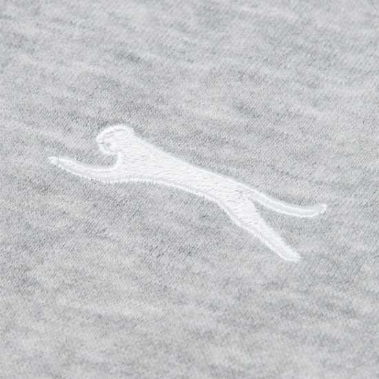 Slazenger Мъжко Долнище За Джогинг Cuffed Fleece Jogging Pants Mens Grey Marl - Мъжко облекло за едри хора