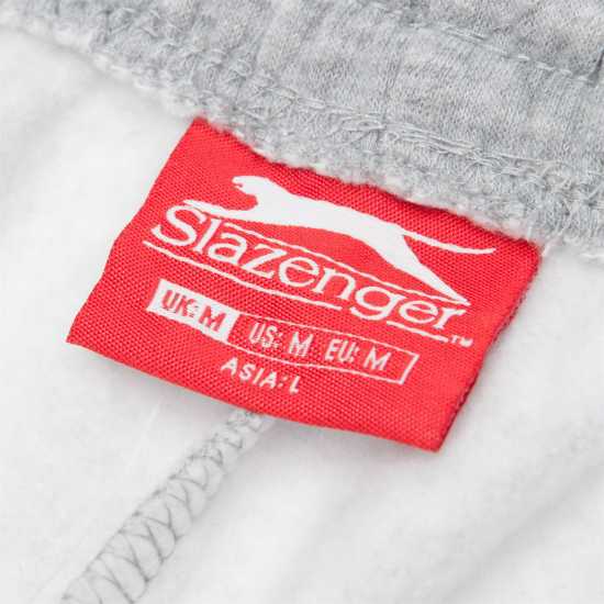 Slazenger Мъжко Спортно Долнище Cuffed Fleece Jogging Bottoms Mens Сив марл 