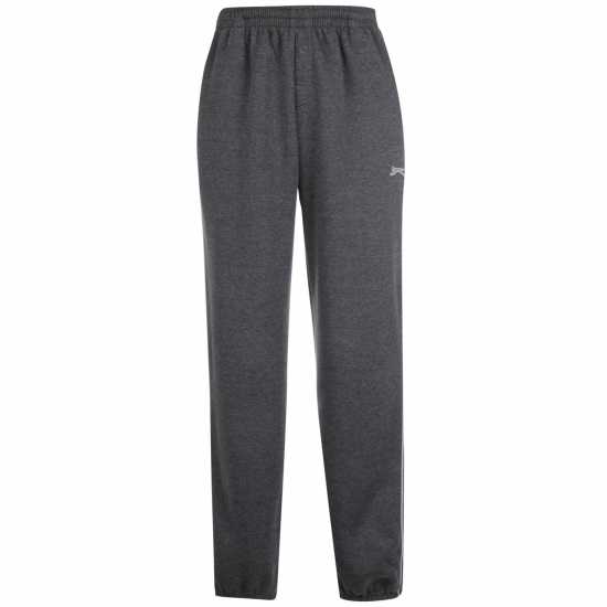 Slazenger Мъжко Спортно Долнище Cuffed Fleece Jogging Bottoms Mens Тъмно сиво марл 