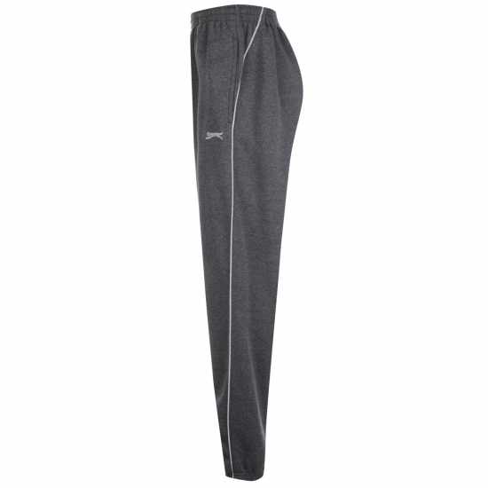 Slazenger Мъжко Спортно Долнище Cuffed Fleece Jogging Bottoms Mens Тъмно сиво марл 