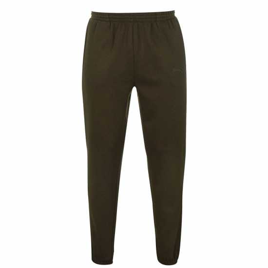 Slazenger Мъжко Спортно Долнище Cuffed Fleece Jogging Bottoms Mens Burgundy 