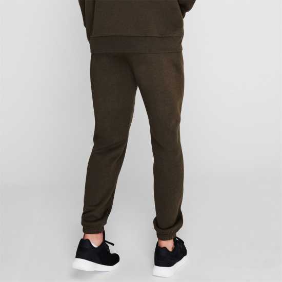 Slazenger Мъжко Спортно Долнище Cuffed Fleece Jogging Bottoms Mens Burgundy 