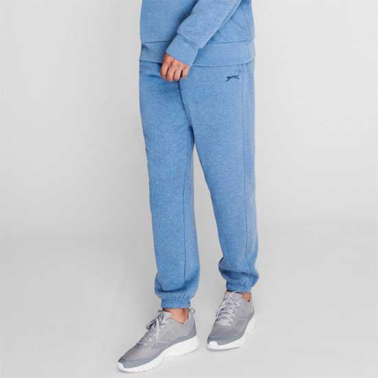 Slazenger Мъжко Спортно Долнище Cuffed Fleece Jogging Bottoms Mens SLATE GREY 