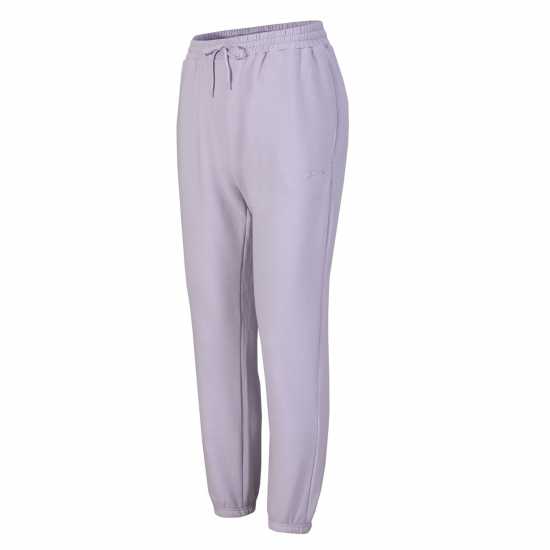 Slazenger Мъжко Долнище За Джогинг Cuffed Fleece Jogging Pants Mens Lilac Мъжко облекло за едри хора