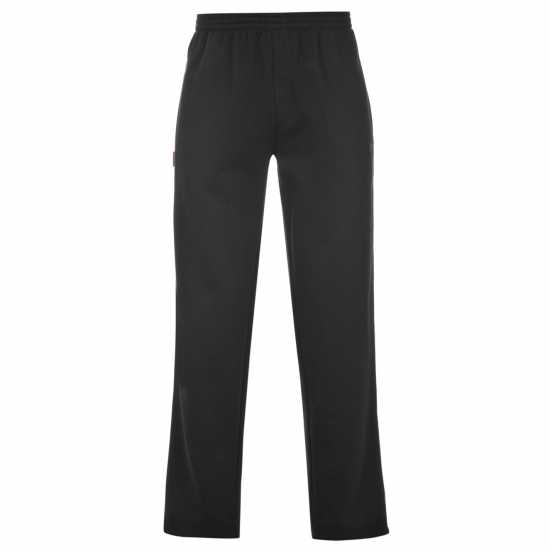 Slazenger Мъжко Долнище Полар Open Hem Fleece Pants Mens Черно Мъжки меки спортни долнища