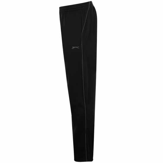 Slazenger Мъжко Долнище Полар Open Hem Fleece Pants Mens Черно Мъжки меки спортни долнища