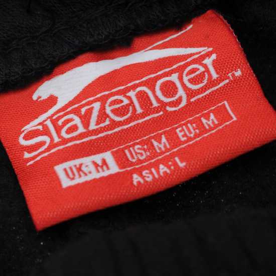 Slazenger Мъжко Долнище Полар Open Hem Fleece Pants Mens Черно Мъжки меки спортни долнища