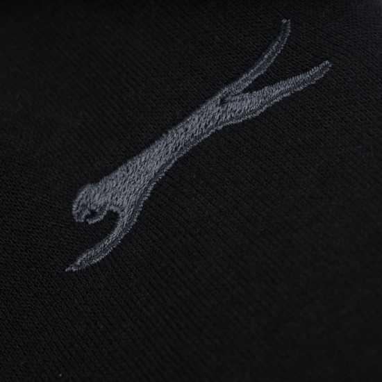 Slazenger Мъжко Долнище Полар Open Hem Fleece Pants Mens Черно Мъжки меки спортни долнища