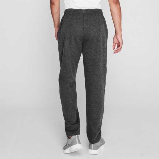 Sale Мъжко Долнище Полар Slazenger Open Hem Fleece Pants Mens Тъмно сиво марл Мъжки меки спортни долнища