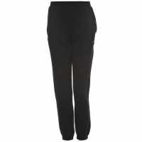 Slazenger Closed Hem Fleece Pants Junior Black Детски полар