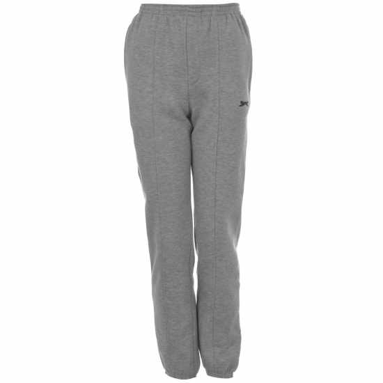 Детски долнища на анцуг Slazenger Hem Fleece Pants Junior Сив марл Slazenger Hem Fleece Pants Junior Сив марл Детски долнища на анцуг