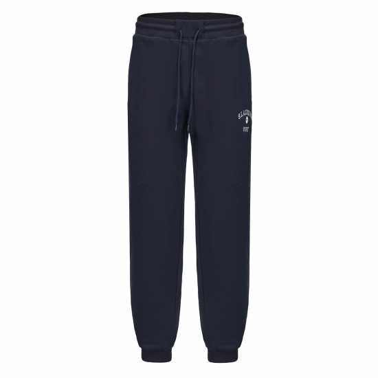 Slazenger Мъжки Панталон Fleece Large Logo Pant Mens Navy Мъжки меки спортни долнища