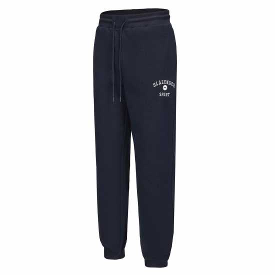 Slazenger Мъжки Панталон Fleece Large Logo Pant Mens Navy Мъжки меки спортни долнища