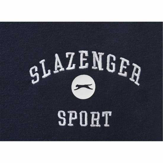 Slazenger Мъжки Панталон Fleece Large Logo Pant Mens Navy Мъжки меки спортни долнища