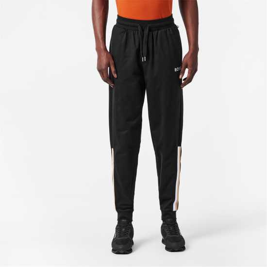 Hugo Boss Boss Mens Boss Iconic Closed Hem Fleece Joggers Черно 