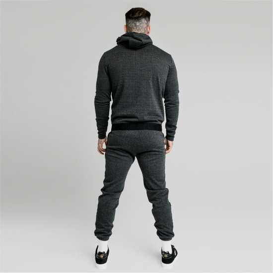 Мъжко Спортно Долнище Siksilk Tonal Check Jogging Bottoms Mens  Мъжки меки спортни долнища