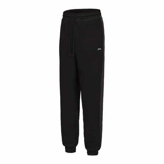 Мъжки меки спортни долнища Slazenger Мъжки Панталон Fleece Contrast Pant Mens Black/Charcoal Slazenger Мъжки Панталон Fleece Contrast Pant Mens Black/Charcoal Мъжки меки спортни долнища