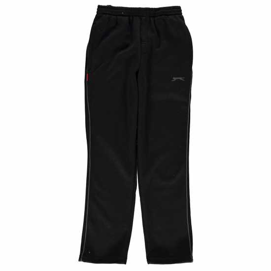 Детски долнища на анцуг Slazenger Hem Fleece Pants Junior Черно Slazenger Hem Fleece Pants Junior Черно Детски долнища на анцуг
