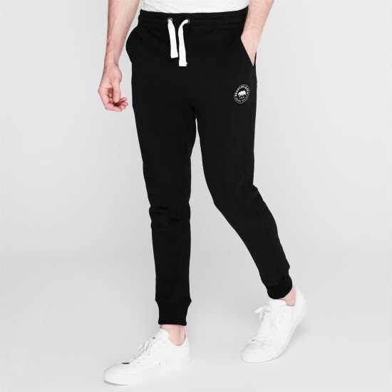 Soulcal Мъжко Спортно Долнище Signature Fleece Joggers Mens Черно Мъжки меки спортни долнища