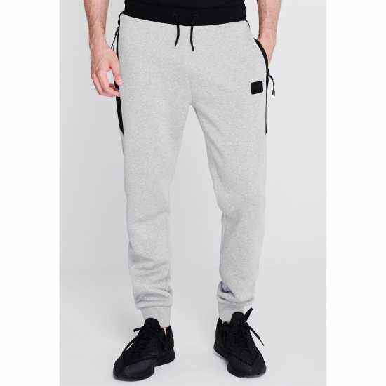 Мъжко Спортно Долнище Everlast Premium Closed Hem Joggers Mens Сив марл 